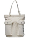 Women's Double Pocket Bag Ivory - UNION 6 - BALAAN 1