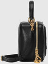 Blondie Top Zipper Leather Shoulder Bag Black - GUCCI - BALAAN 8