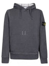 Signature Logo Patch Hoodie Grey - STONE ISLAND - BALAAN 2