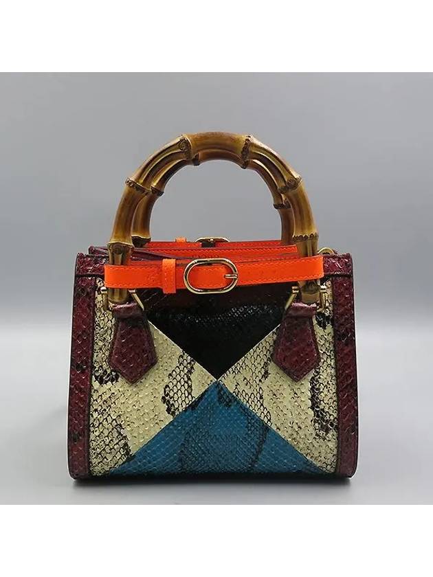 655661 Multi color Python Diana mini tote bag and shoulder - GUCCI - BALAAN 3