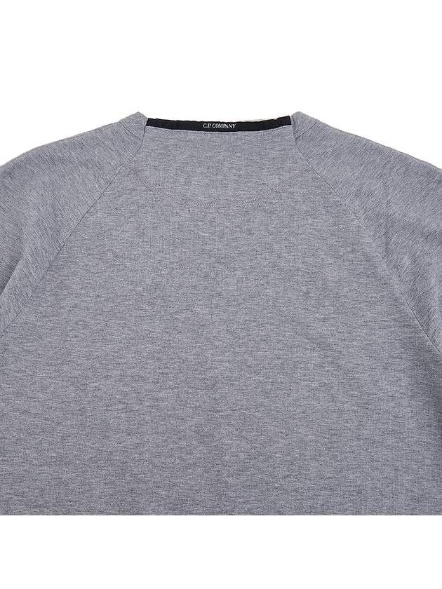 Light Fleece Small Logo Sweatshirt Grey - CP COMPANY - BALAAN 8