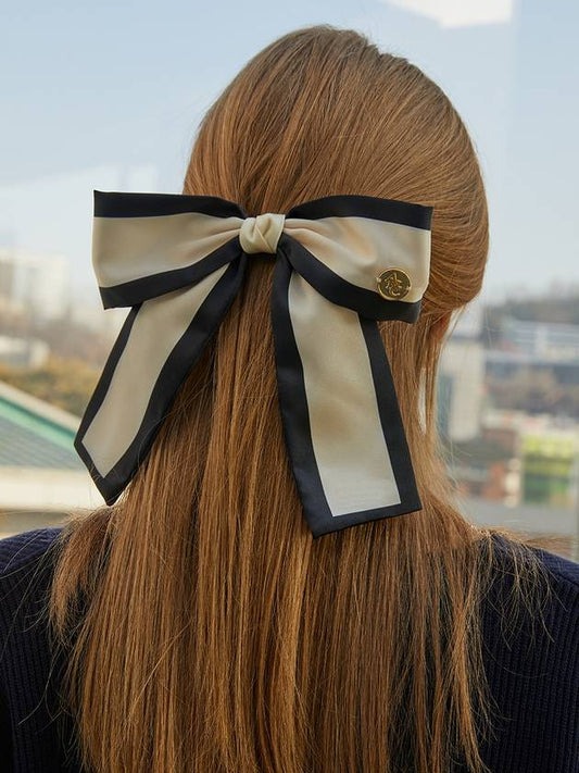 GOLD CLASSIC RIBBON HAIRPIN_IVORY - ANOETIC - BALAAN 2