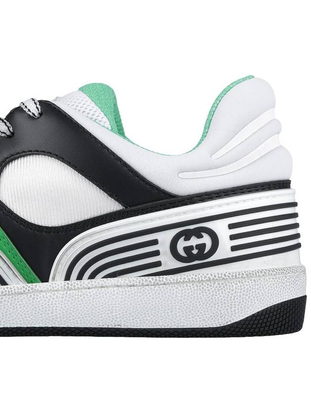 Men's Basket Low Top Sneakers Green - GUCCI - BALAAN 7