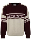 Colby Logo Knit Top Dark Plum - ISABEL MARANT - BALAAN 2