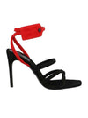 Women's Zip Tie Strappy Sandals Black - OFF WHITE - BALAAN 1
