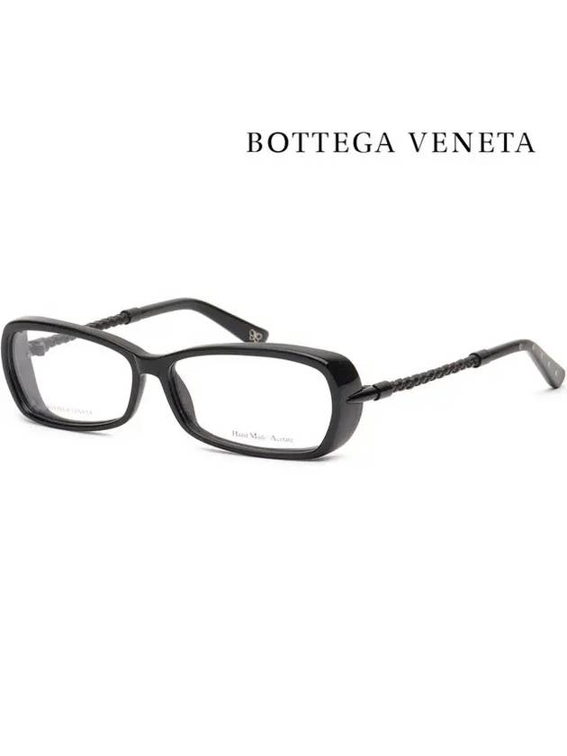 Glasses frame BV97 AQM black horn rim - BOTTEGA VENETA - BALAAN 4