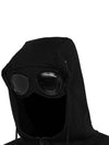 Diagonal Raised Fleece Goggles Hooded Jacket Black - CP COMPANY - BALAAN 5