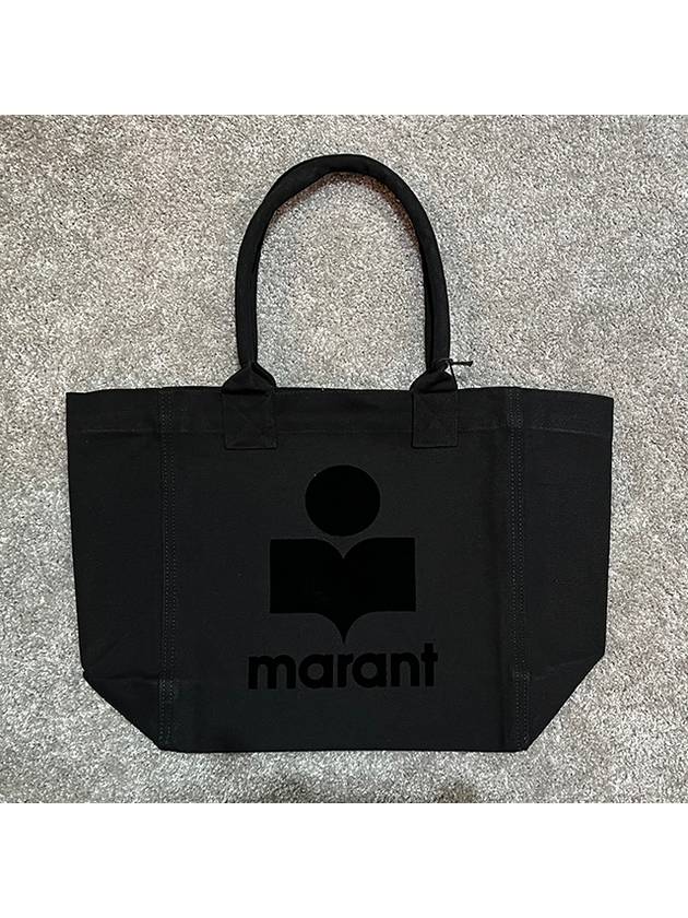 Small Yenky Logo Tote Bag Black - ISABEL MARANT - BALAAN 3