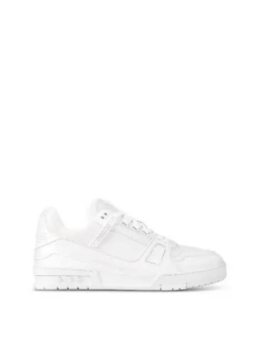 Men's LV Trainer Low Top Sneakers White - LOUIS VUITTON - BALAAN 2