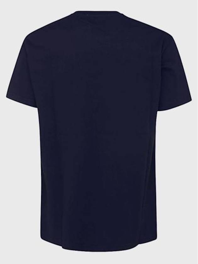 ORB Logo Cotton Short Sleeve T-Shirt Navy - VIVIENNE WESTWOOD - BALAAN 3