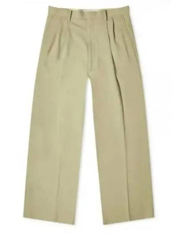 24 HARD TWIST WOOL DOBBY SLACKS LIGHT BEIGE A24SP02KW - AURALEE - BALAAN 1