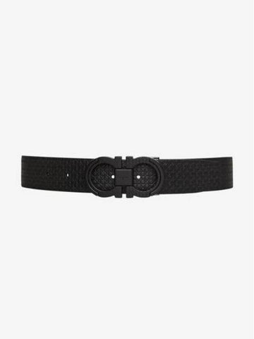 Leather Belt 730643 Black - SALVATORE FERRAGAMO - BALAAN 1