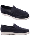 Men's CEZANNE P5 Suede Loafers CEZANNE P5 BLEU 24S - MOORER - BALAAN 2