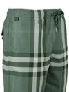 Men's Martin Check Swim Shorts Green - BURBERRY - BALAAN 5