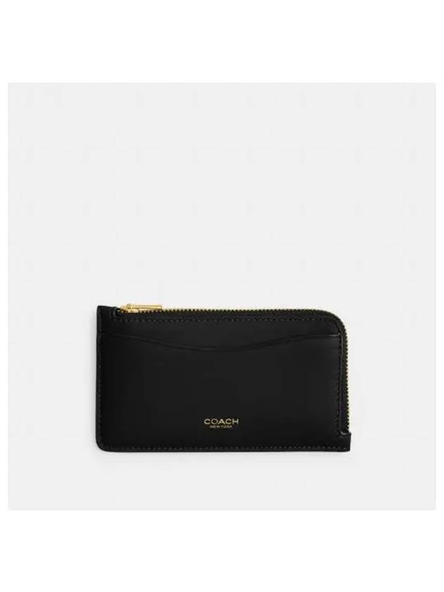 New York Zip Card Case CZ112 B4BK - COACH - BALAAN 1