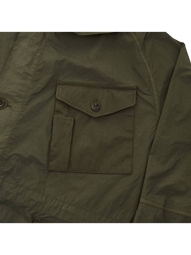 Mid Layer Flap Pocket Hooded Jacket Dark Green - TEN C - BALAAN 7