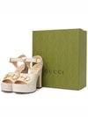 Horsebit Platform Sandals White - GUCCI - BALAAN 10