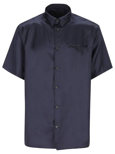 Prada Shirts Blue - PRADA - BALAAN 1