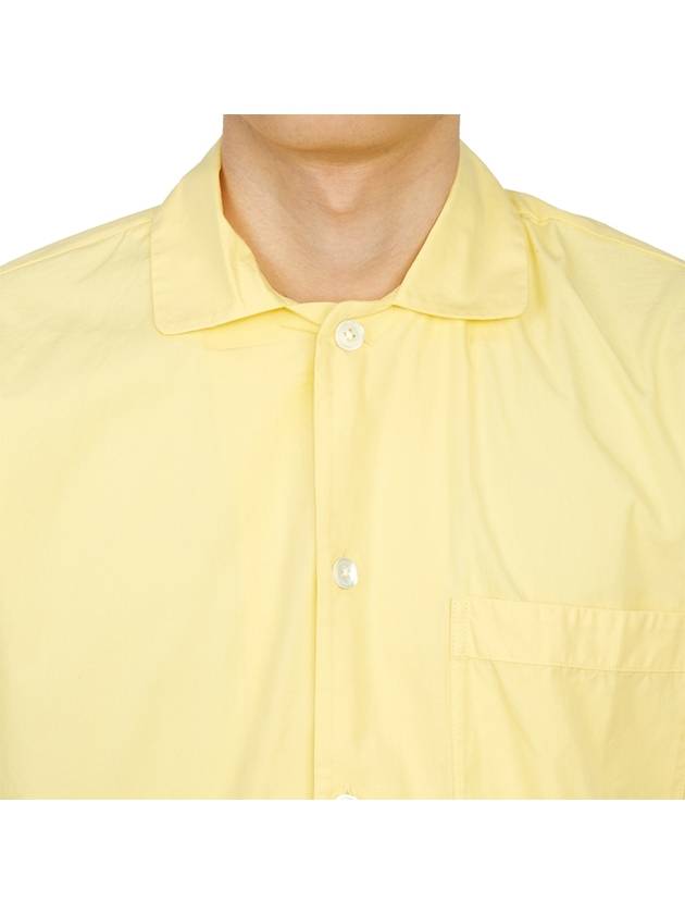 Poplin Pajamas Organic Cotton Short Sleeve Shirt Lemonade - TEKLA - BALAAN 7