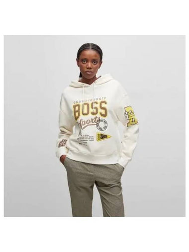 Women s oversized fit logo hoodie 50484175 118 - BOSS - BALAAN 1