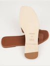 Oran Calfskin Slippers Gold Piqures Ecrues - HERMES - BALAAN 5