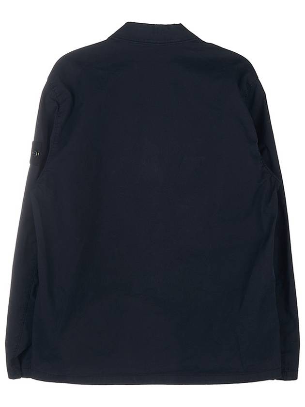 Wappen Patch Double Pocket Cotton Zip-Up Jacket Dark Navy - STONE ISLAND - BALAAN 3