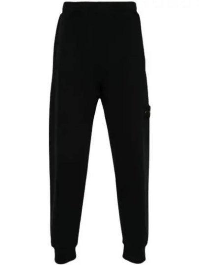 Signature Wappen Patch Cotton Baggy Pants Black - STONE ISLAND - BALAAN 2