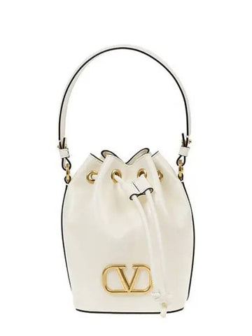 Garavani V logo signature mini women s bucket bag 2P0Z44 VNL 098 1018591 - VALENTINO - BALAAN 1