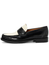 Signature Logo Loafers Black White - SALVATORE FERRAGAMO - BALAAN 5