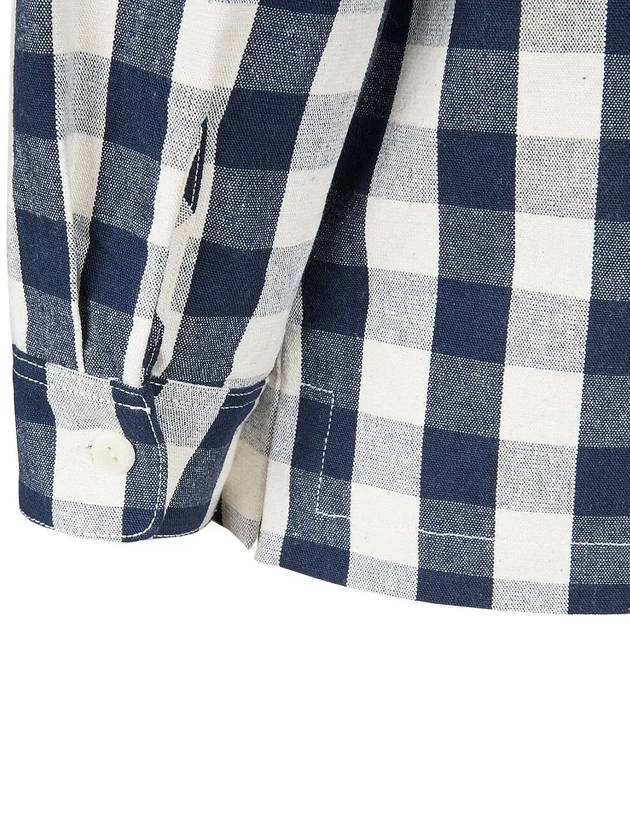 Isla Tartan Check Shirt Navy - A.P.C. - BALAAN 5