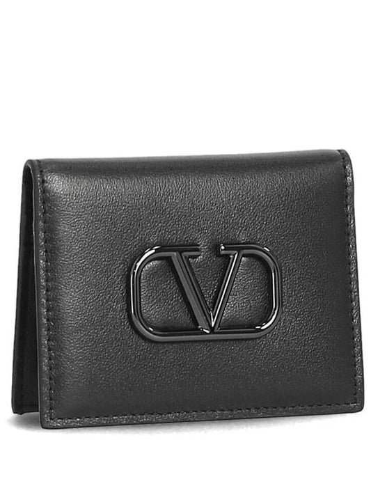 V logo 5Y2P0T39 VTQ 0NO card wallet business - VALENTINO - BALAAN 1