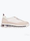 Women Vitello Calf Tech Runner Clear Sole Low Top Sneakers White - THOM BROWNE - BALAAN 2