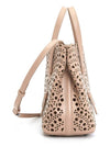 Mina 20 Vienne Wave Lux Calfskin Tote Bag Salmon - ALAIA - BALAAN 5