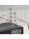 Eyewear Gancini Crystal Cat Eye Eyeglasses Gold - SALVATORE FERRAGAMO - BALAAN 3