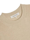 Bold Fox Head Wool Knit Top Light Beige Melange - MAISON KITSUNE - BALAAN 6