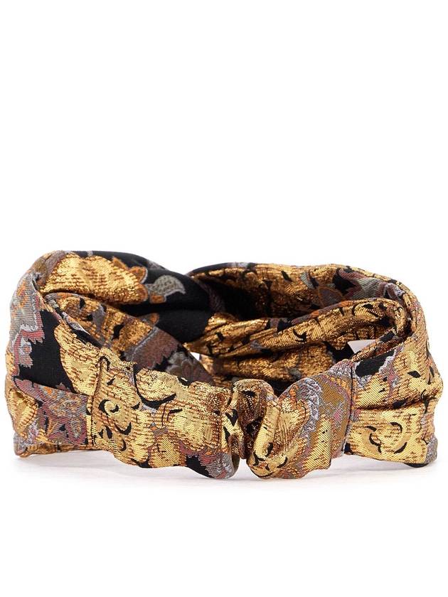 black gold orange floral hairband - VALENTINO - BALAAN 2