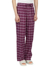 Poplin Pajamas Organic Cotton Straight Pants Deep Dream - TEKLA - BALAAN 4