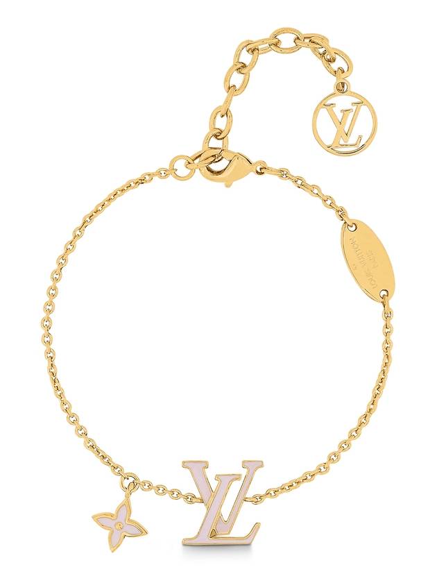 LV Iconic Enamel Bracelet Light Pink Gold - LOUIS VUITTON - BALAAN 2