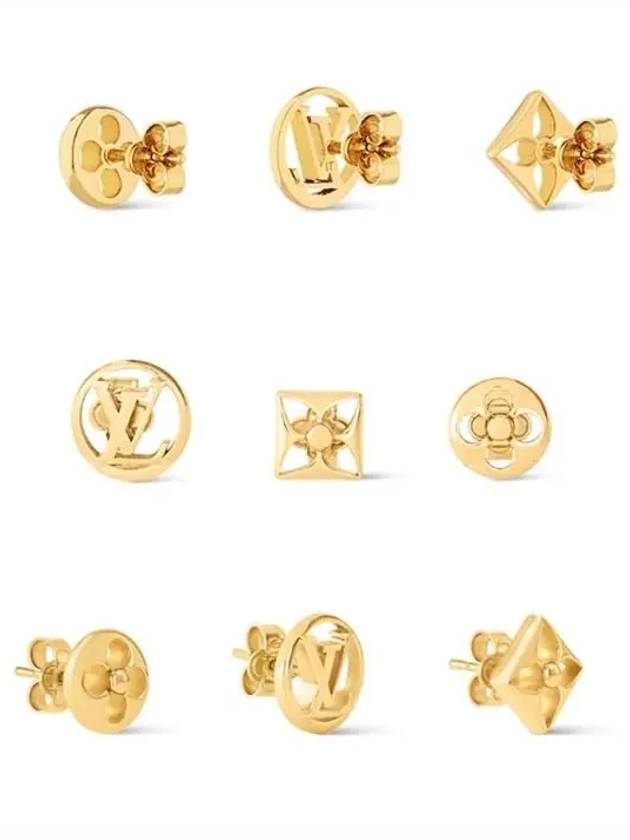 Crazy In Lock Earrings Set Gold - LOUIS VUITTON - BALAAN 3