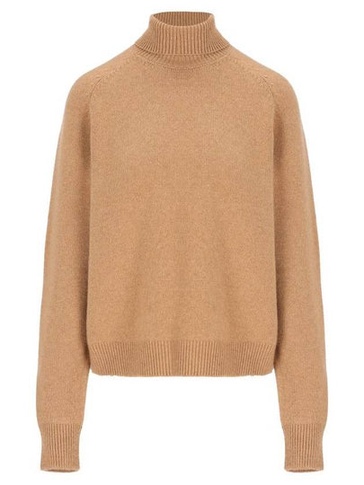 Pullover Cashmere Turtleneck Beige - FENDI - BALAAN 2