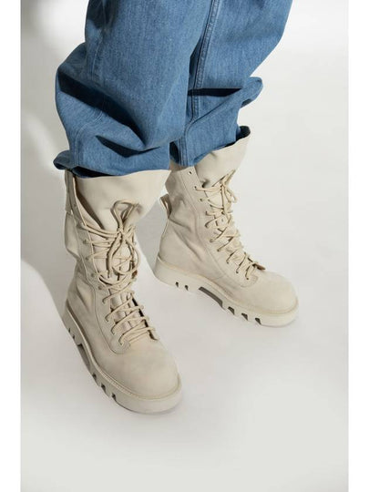 JW Anderson 'Combat' Boots, Men's, Cream - JW ANDERSON - BALAAN 2