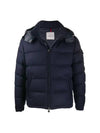 Men's Montgenevre Wool Down Short Padding Navy - MONCLER - BALAAN 1