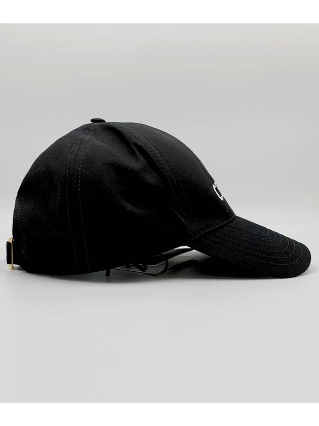 Embroidered Logo Cotton Ball Cap Black - CELINE - BALAAN 5