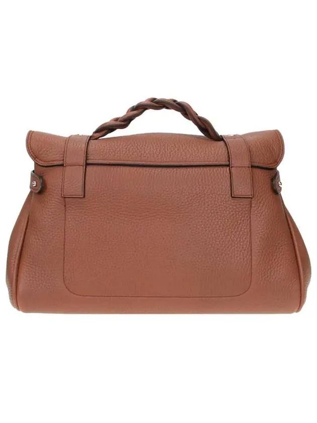 Alexa Medium Heavy Grain Tote Bag Chestnut - MULBERRY - BALAAN 5