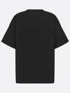 Oversized Fit Cotton Short Sleeve T-Shirt Black - DIOR - BALAAN 3