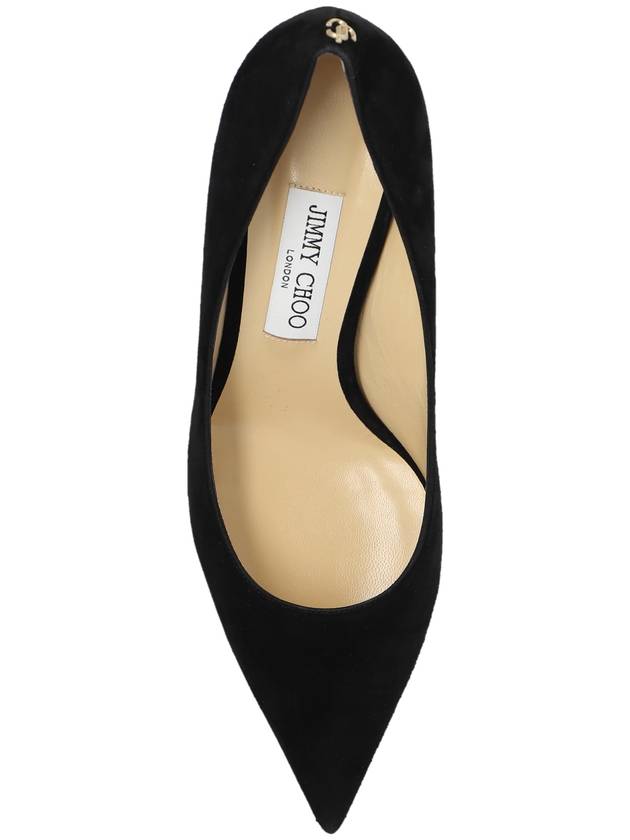 Jimmy Choo ‘Love’ Suede Pumps, Women's, Black - JIMMY CHOO - BALAAN 6