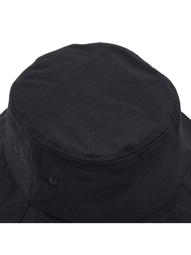 Logo Embroidered Cotton Bucket Hat Black - KENZO - BALAAN 9