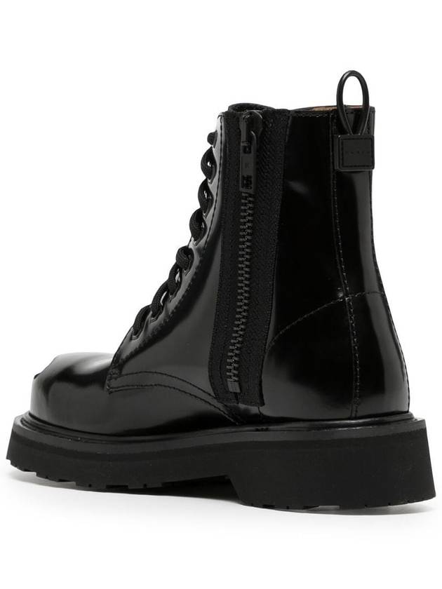 Women's Smile Lace-Up Walker Boots Black - KENZO - BALAAN 4