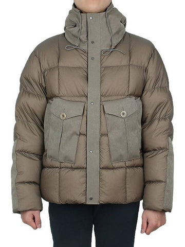 Tempest Combo Down Jacket Padded Khaki - TEN C - BALAAN 1