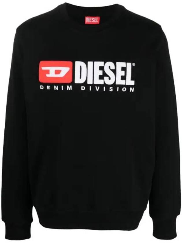 Logo Print Sweatshirt Black - DIESEL - BALAAN 1